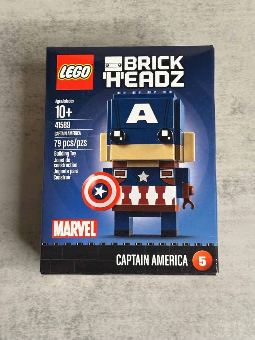 Lego Marvel BrickHeadz Captain America Set (#41589)